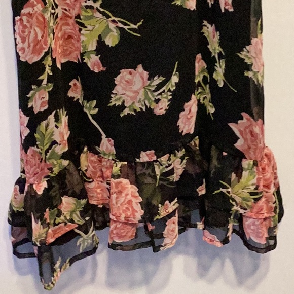Forever 21 sheer floral mini dress size small - Picture 4 of 6